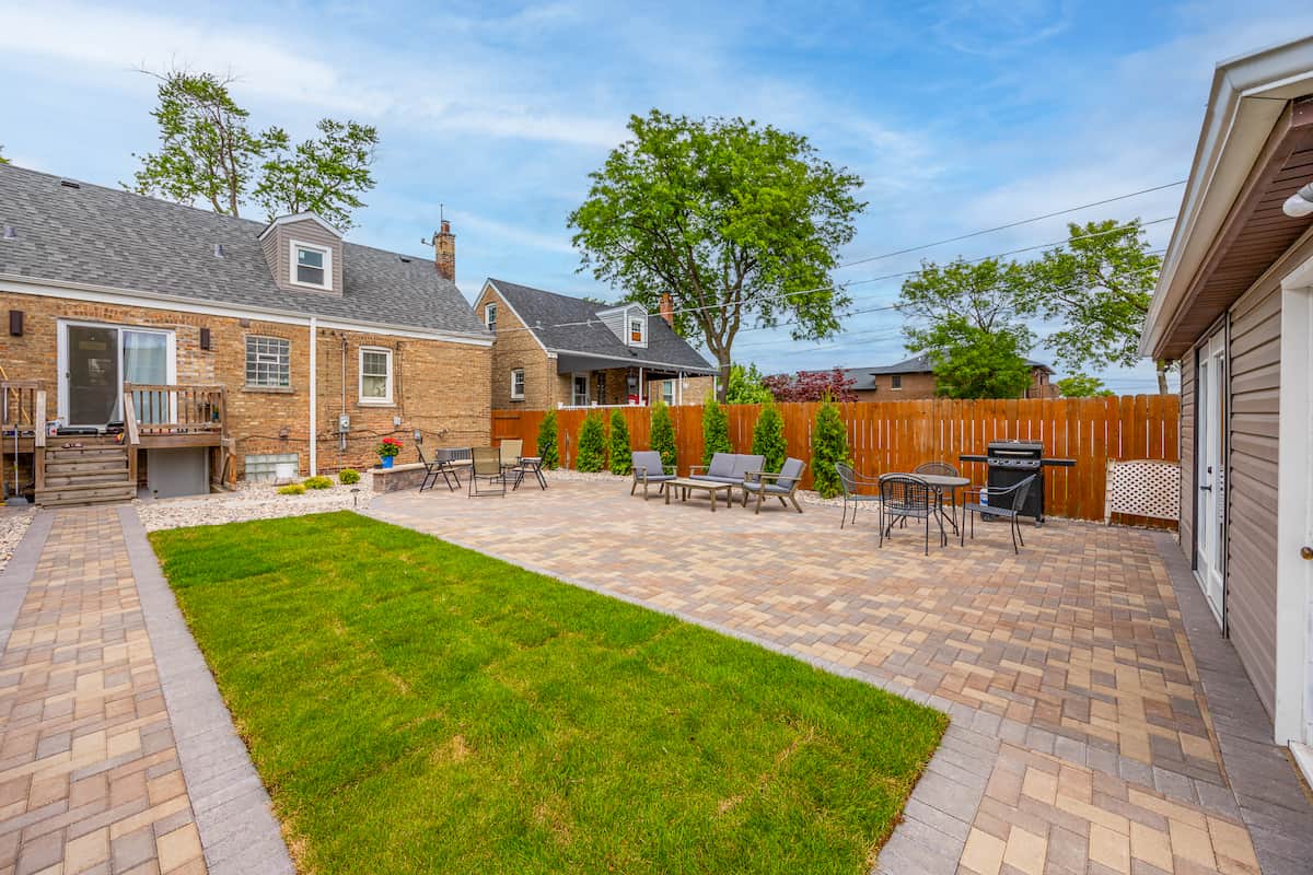 Hardscape patio